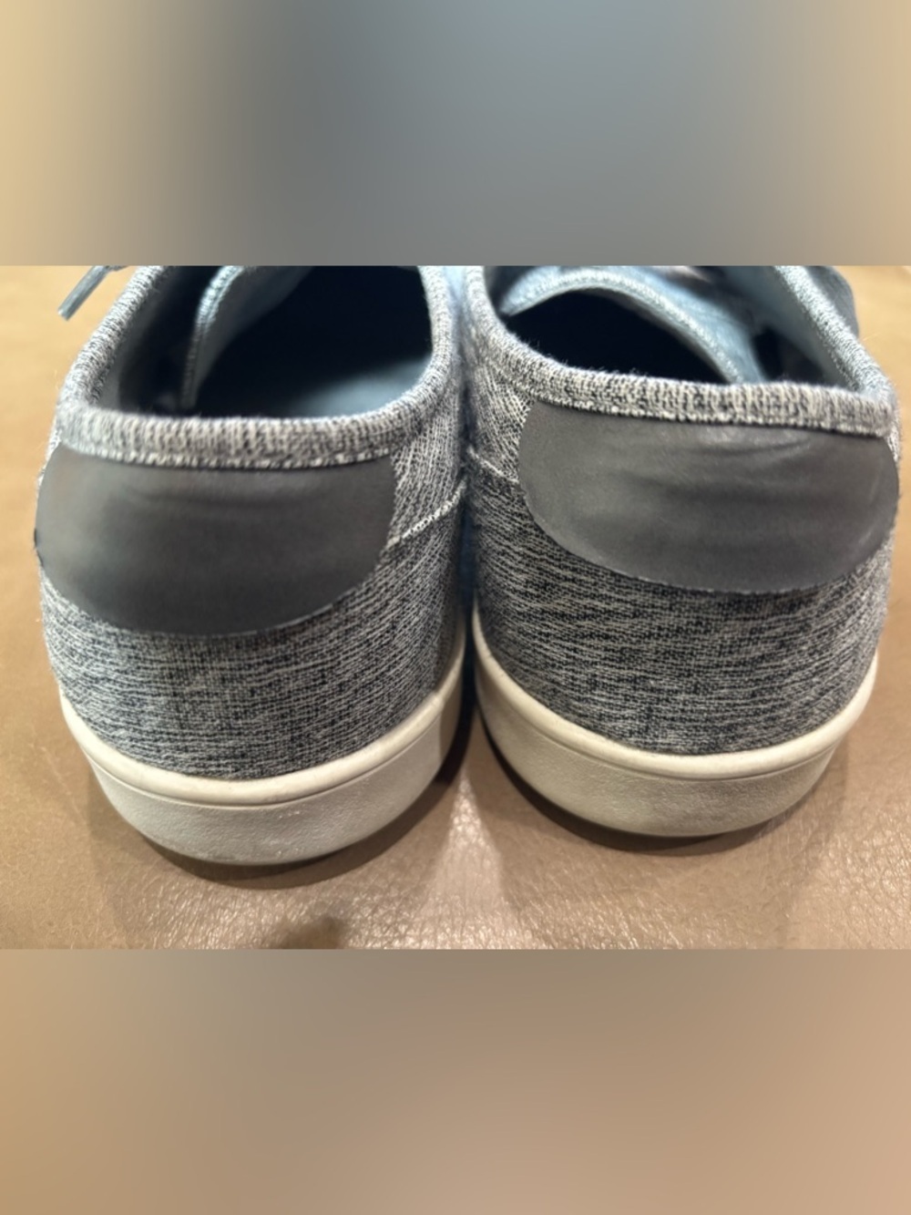 Steve Madden men’s Gray Knit minimalist casual Lace-Up Sneakers - Picture 5 of 8